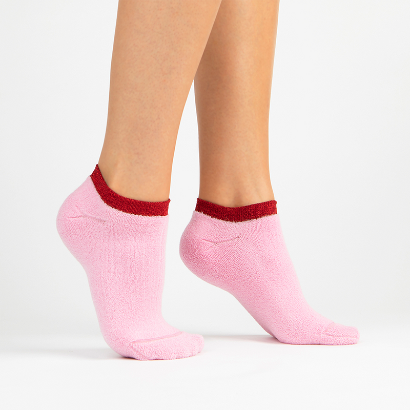 Terry Athletic Ankle Sock | Pink