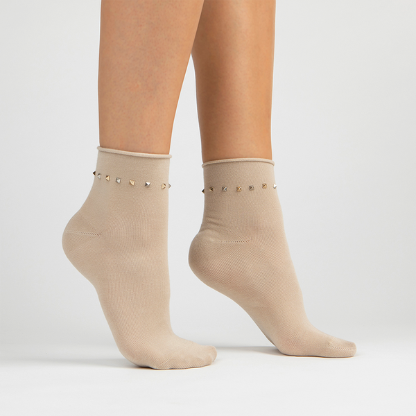 Womens beige sales ankle socks
