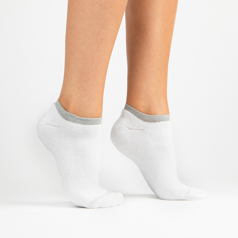 Terry Athletic Ankle Sock | White