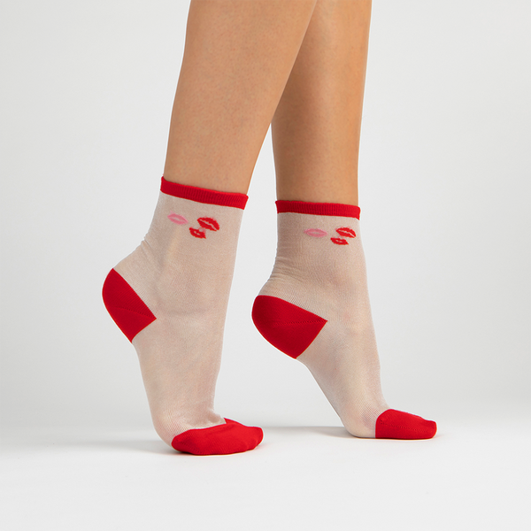 Kiss Crew Sock | Red