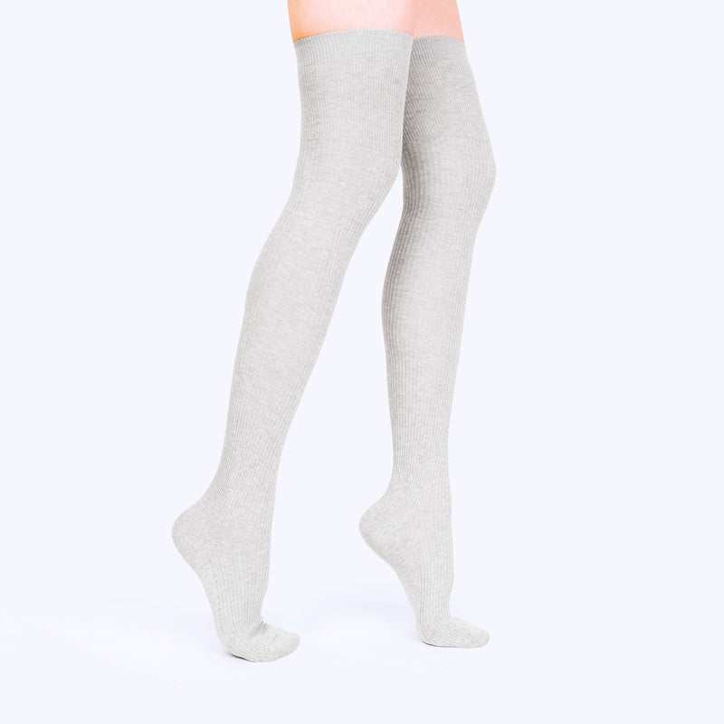 Thigh High Sock | Heather Grey